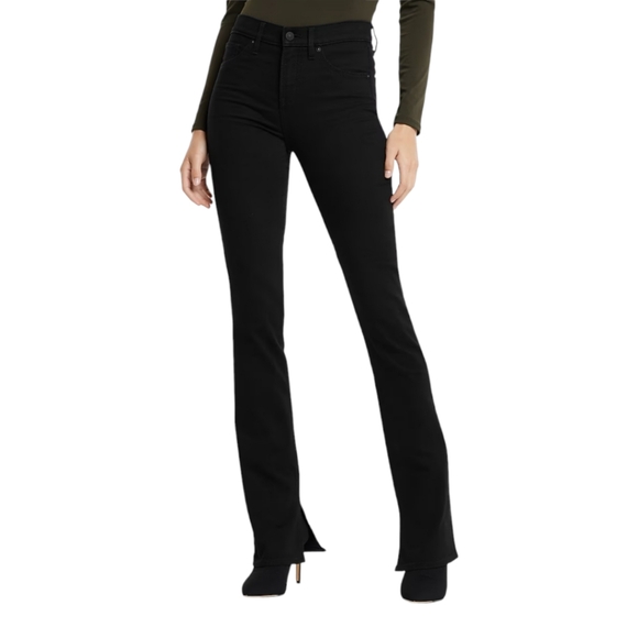 Express Denim - Express Skyscraper Mid Rise Jeans Womens 2R Double Black Denim Pants
